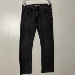 Levi’s 514 Slim Straight Fit 5 Pocket Washed Black Pants Men’s Size 32x32